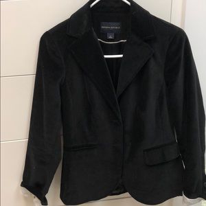Black velvet blazer